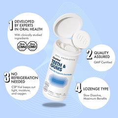 OraTicx lozenges arranged on surface for easy daily routine.
