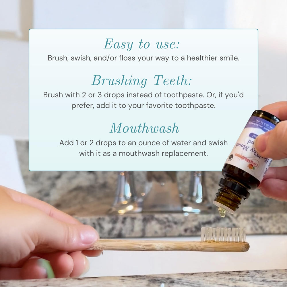OraWellness brush-application drops for brushing with a fluoride-free feel.