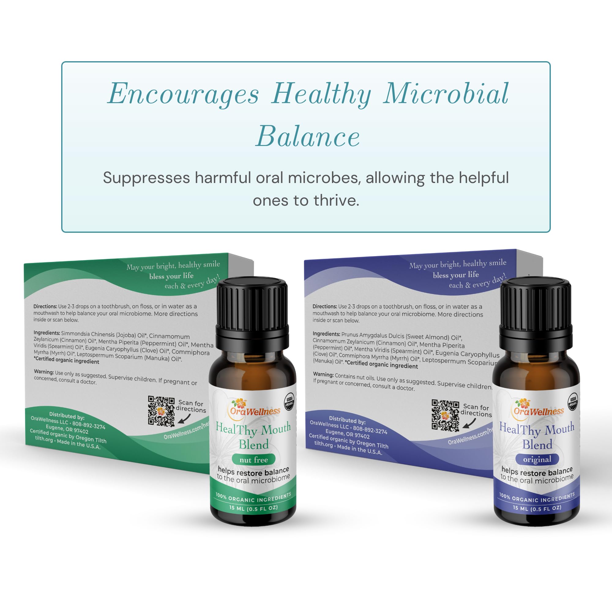 OraWellness nut-free and organic formula is gentle for daily use.