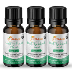 OraWellness Nut Free Mouth Oil bottle for fluoride-free oral care.