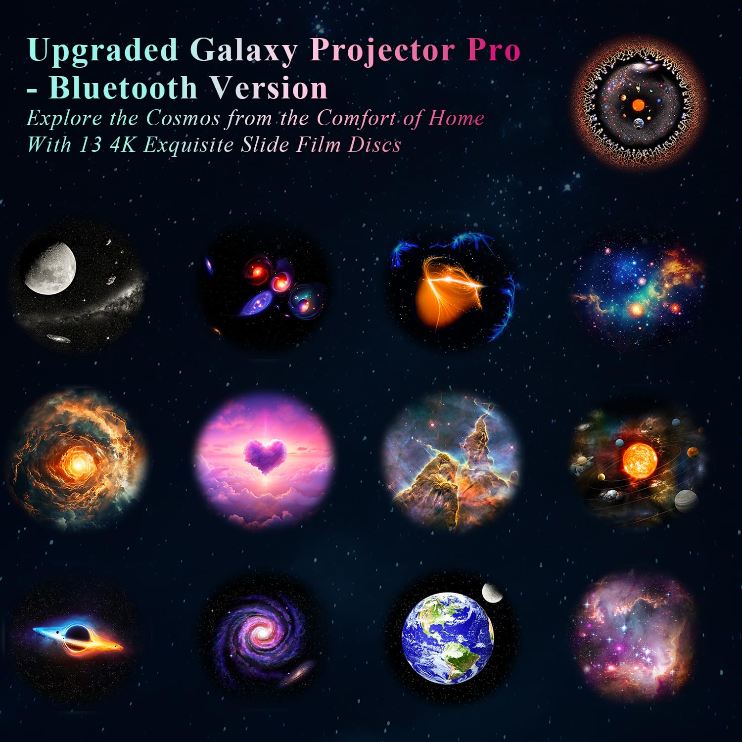 Orbislux Galaxy Projector Pro Bluetooth speaker enhances mood with music and ambience