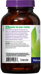 Oregon's Wild Harvest Ginger label highlights organic and non-GMO guarantees.