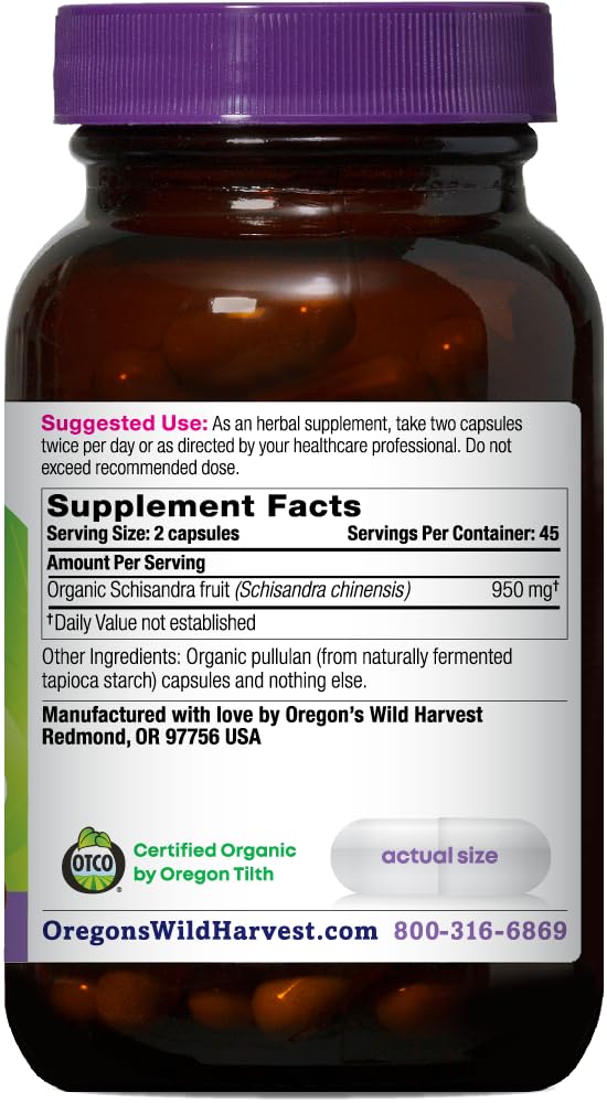 Close-up of Schisandra capsules for everyday focus.