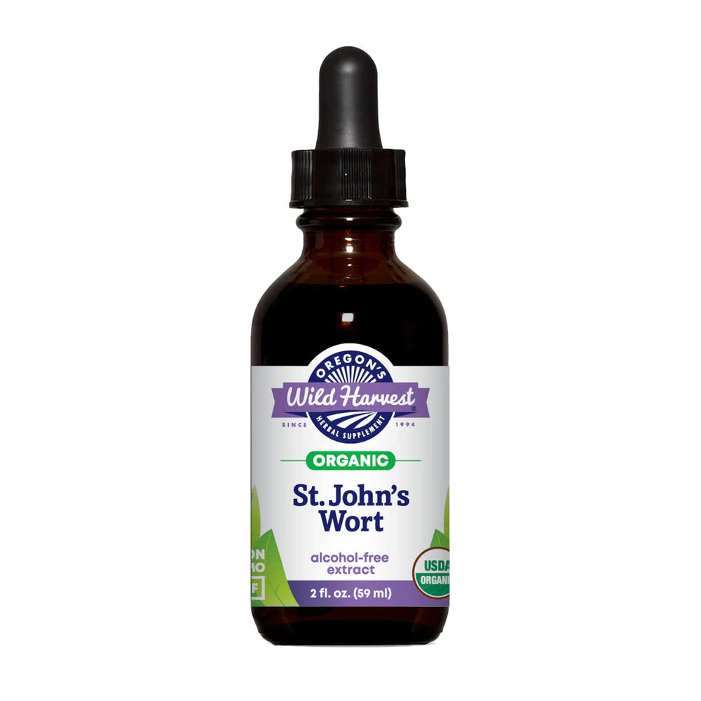 Oregon's Wild Harvest St. John's Wort extract bottle for easy daily use