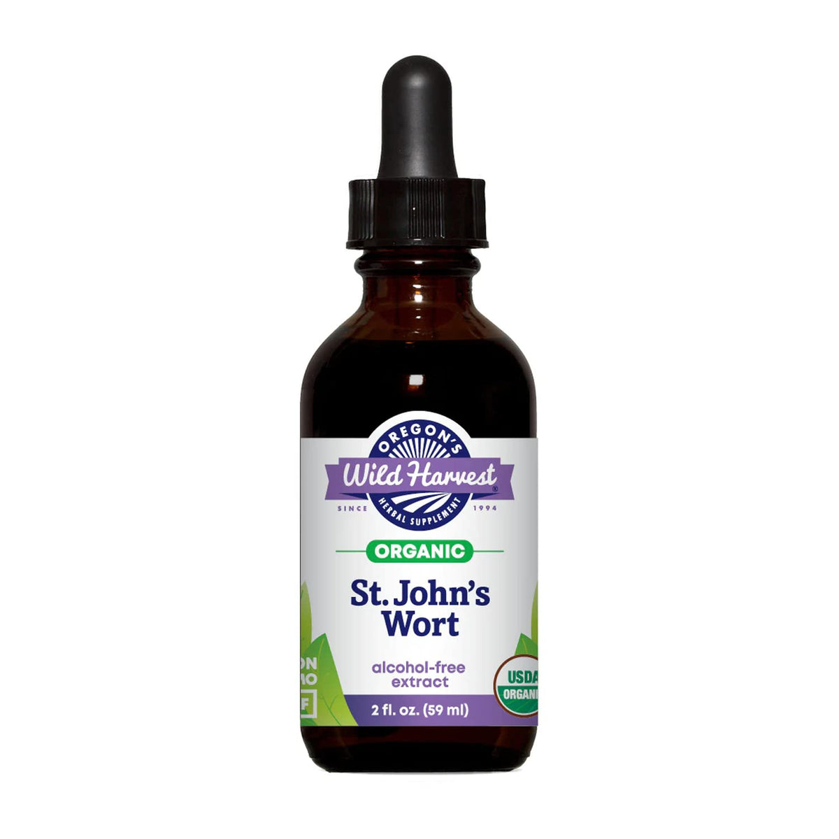 Oregon's Wild Harvest St. John's Wort extract bottle for easy daily use