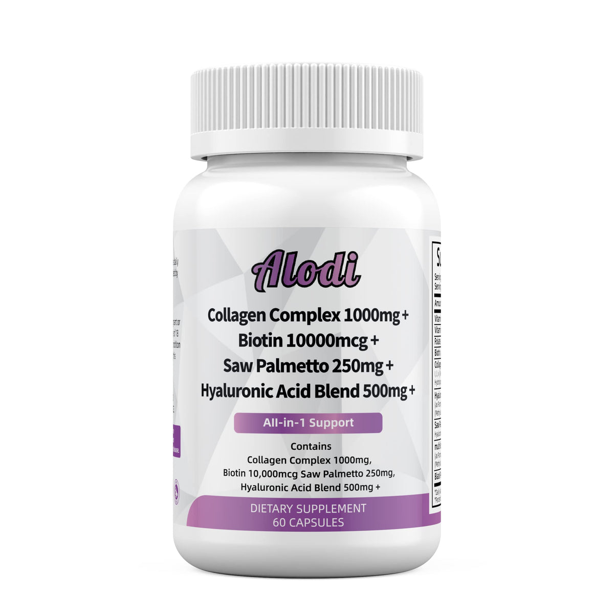 Orelo Super Collagen Blend bottle highlights hair, skin, and nails support.