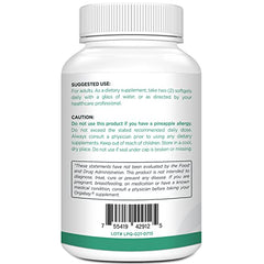 Orgabay bromelain synergy shown with quercetin for absorption help.