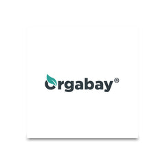 Orgabay label notes soy-free, gluten-free, and sugar-free formulation.
