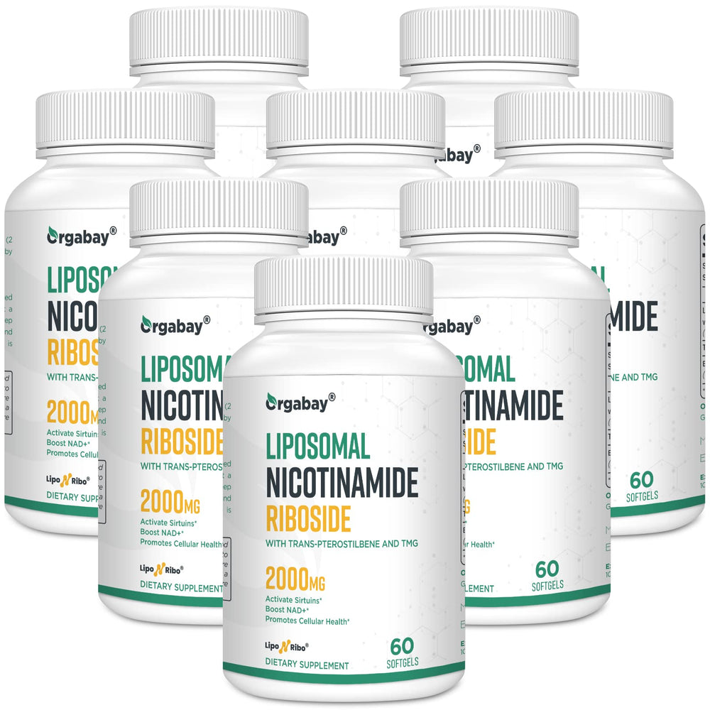 Orgabay liposomal nicotinamide riboside bottle highlights potential NAD+ support