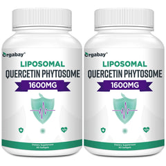 Orgabay Liposomal Quercetin Phytosome bottle with high-absorption formula.