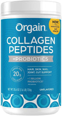 Orgain Collagen +Superfoods bottle front for convenient daily use
