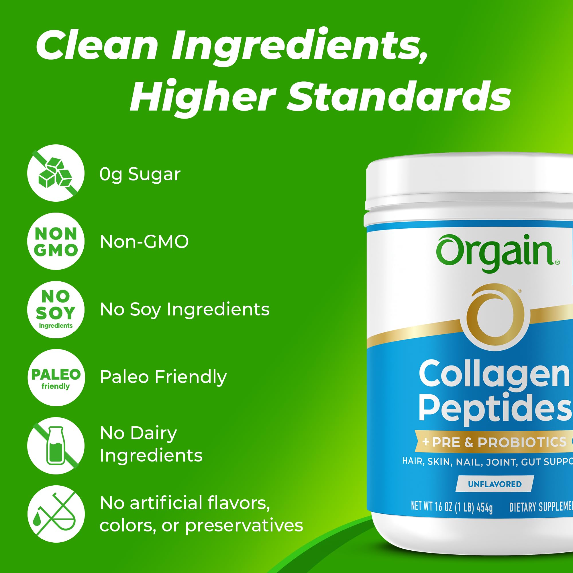 Orgain Collagen Probiotics in coffee for a subtle morning boost