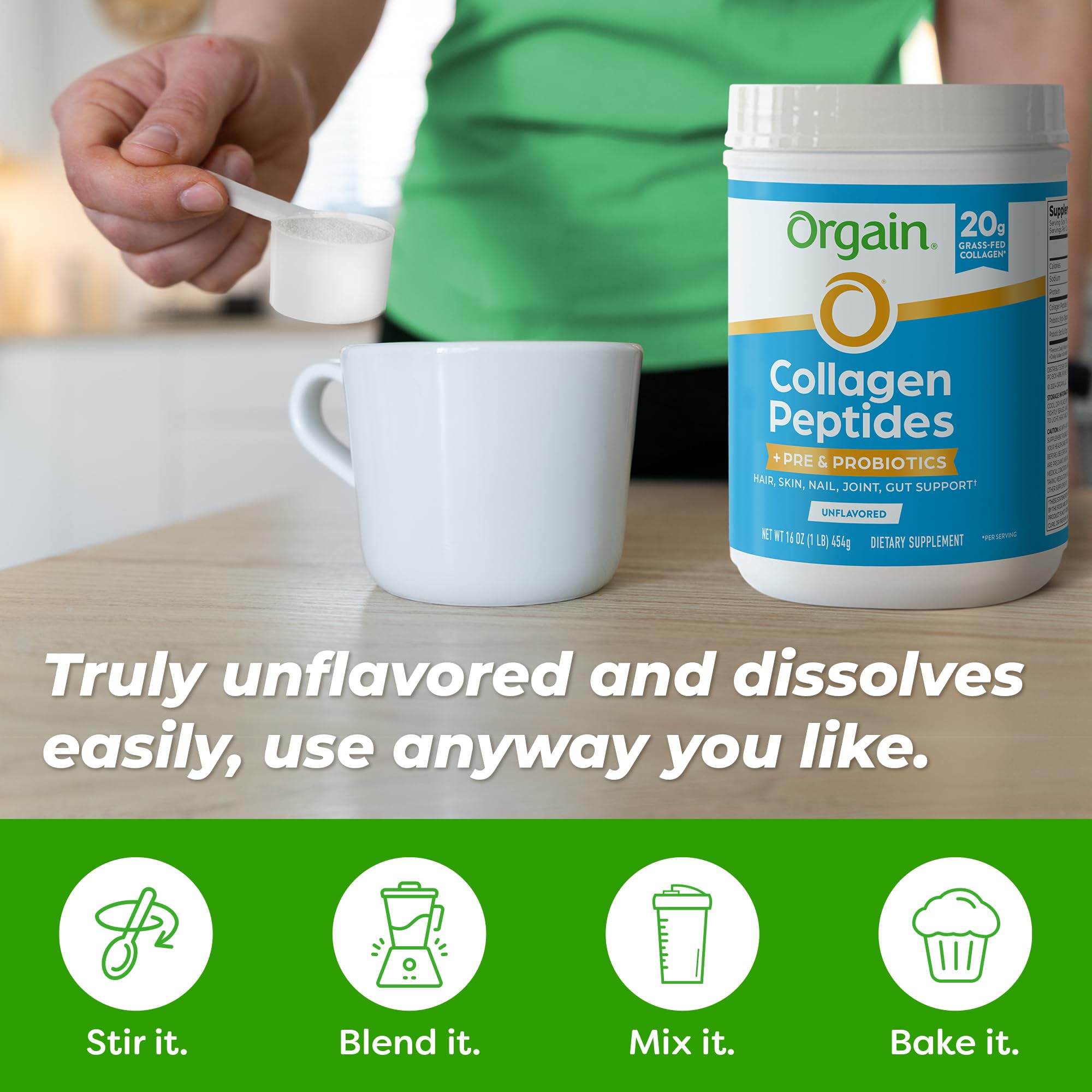 Digestive health icons illustrate prebiotics and probiotics benefits