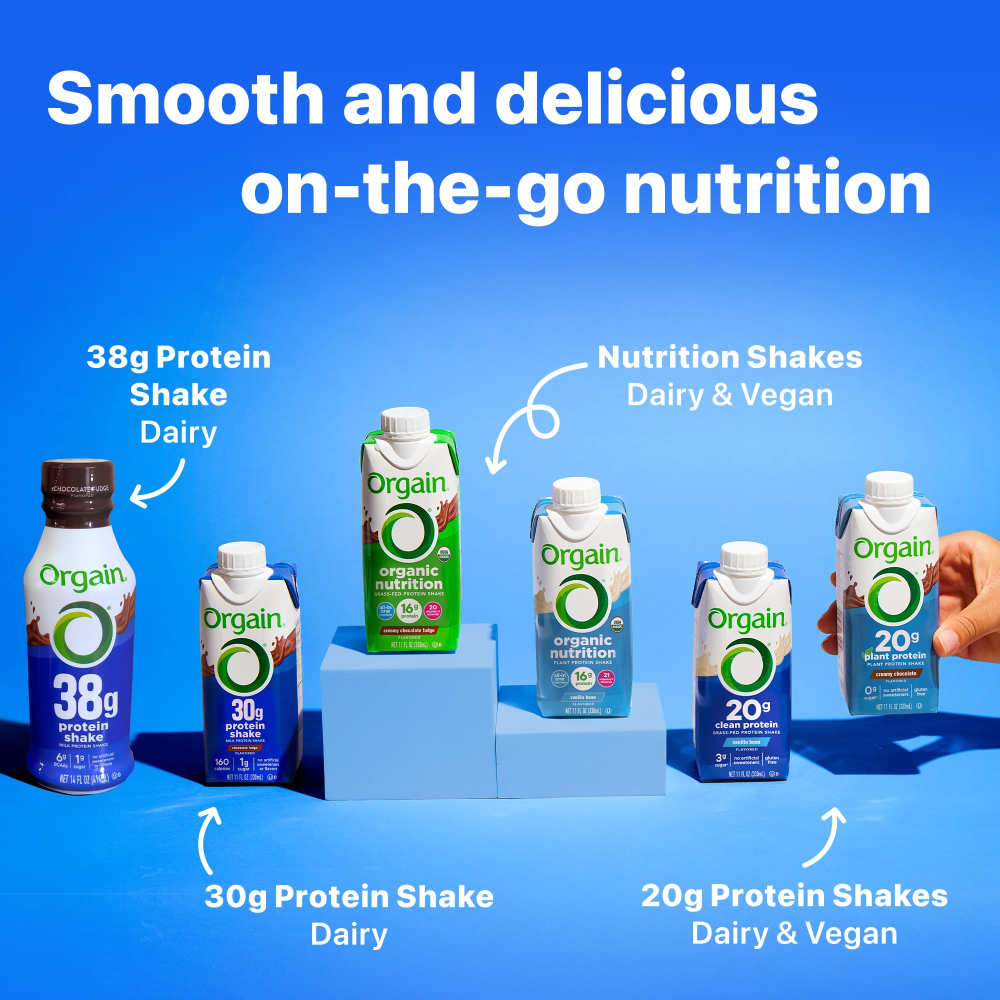 Orgain Fruity Cereal shake packaging designed for secure transport