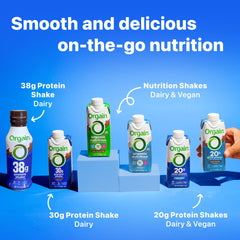 Orgain Fruity Cereal shake packaging designed for secure transport