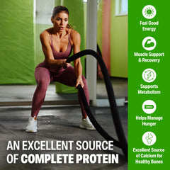 Orgain gluten-free, keto-friendly protein shake in vanilla.