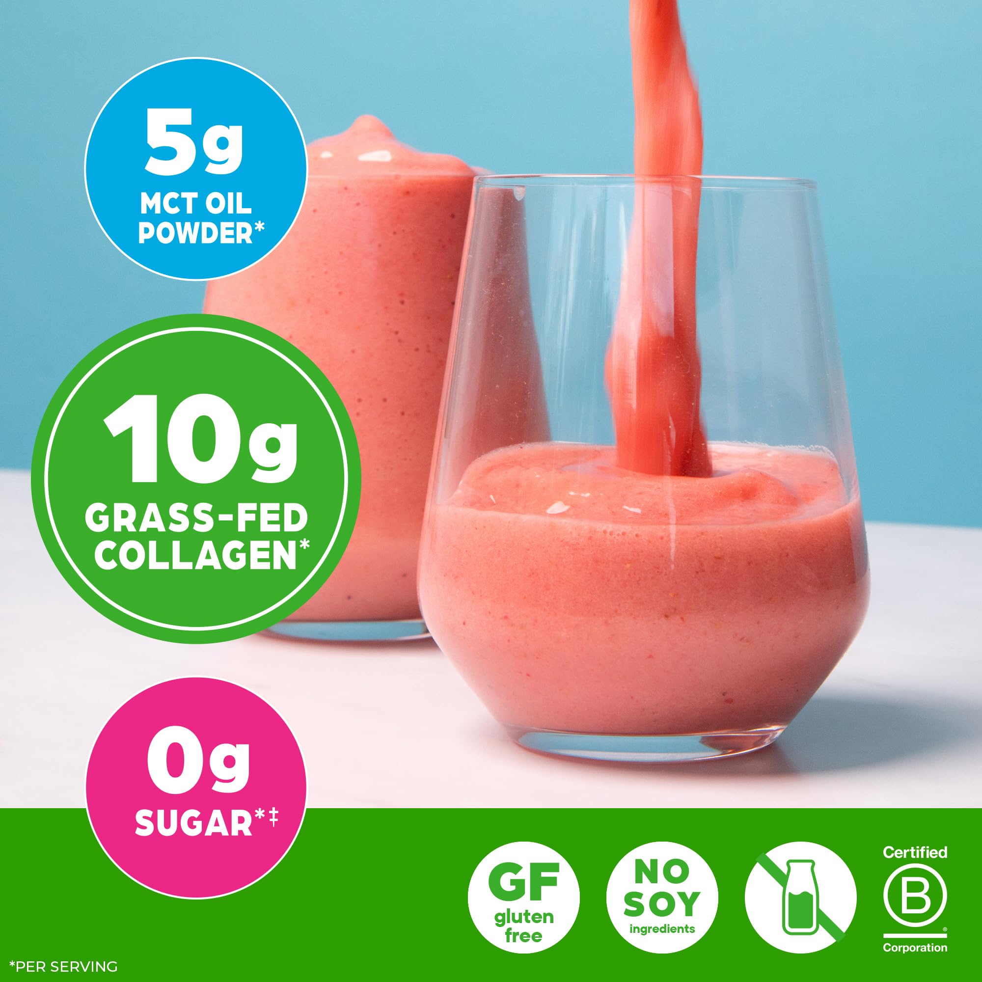 Orgain Keto Collagen Vanilla mixed into coffee for a quick boost.