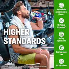 Orgain keto-friendly gluten-free badge on label, signaling diet compatibility.
