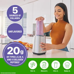 Orgain powder dissolving easily in water for a smooth drink.