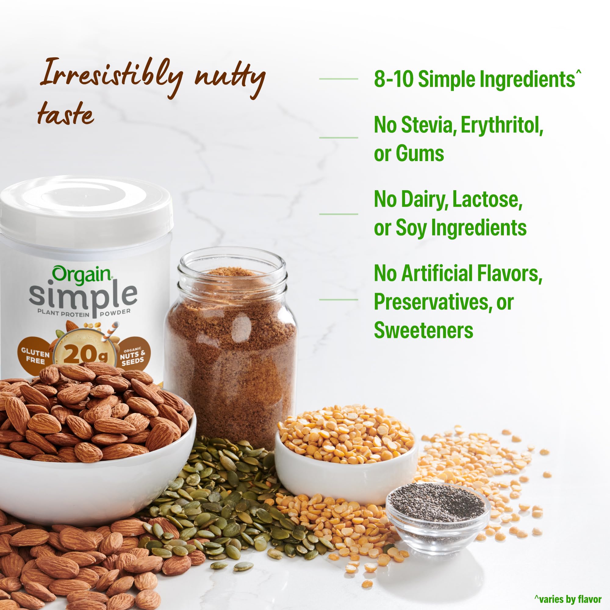Orgain protein powder used in baking for healthier cookies