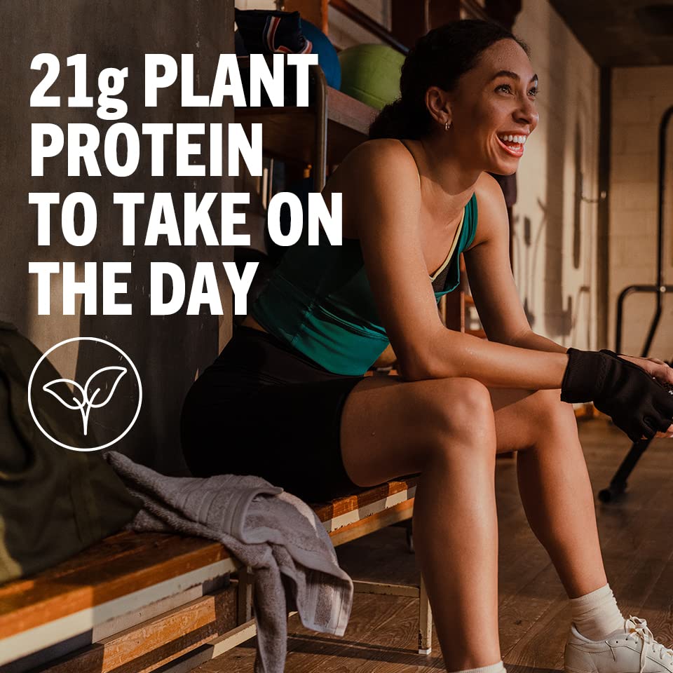 Orgain ready-to-mix protein powder serving supports quick, protein-rich meals.