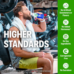 Orgain vanilla protein shake packaging highlights 12-pack bundle.
