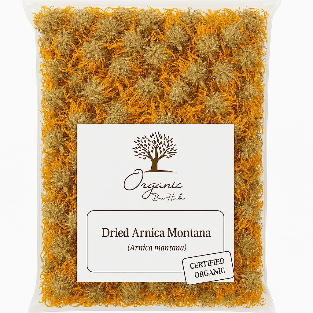 Organic Bio Herbs Arnica hand harvested collection highlighting careful selection.