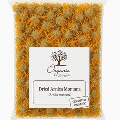 Organic Bio Herbs Arnica hand harvested collection highlighting careful selection.