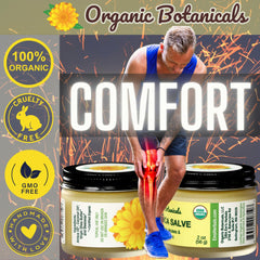 Organic Botanicals Arnica Salve texture on skin with soothing aroma.