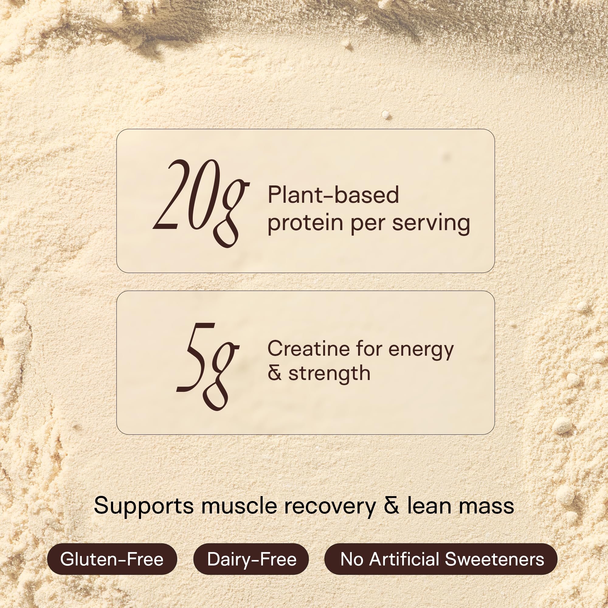 Organic cocoa, chia, and vanilla blend emphasizes delicious daily protein