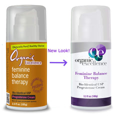 Organic Excellence Feminine Balance texture close-up showing smooth absorption