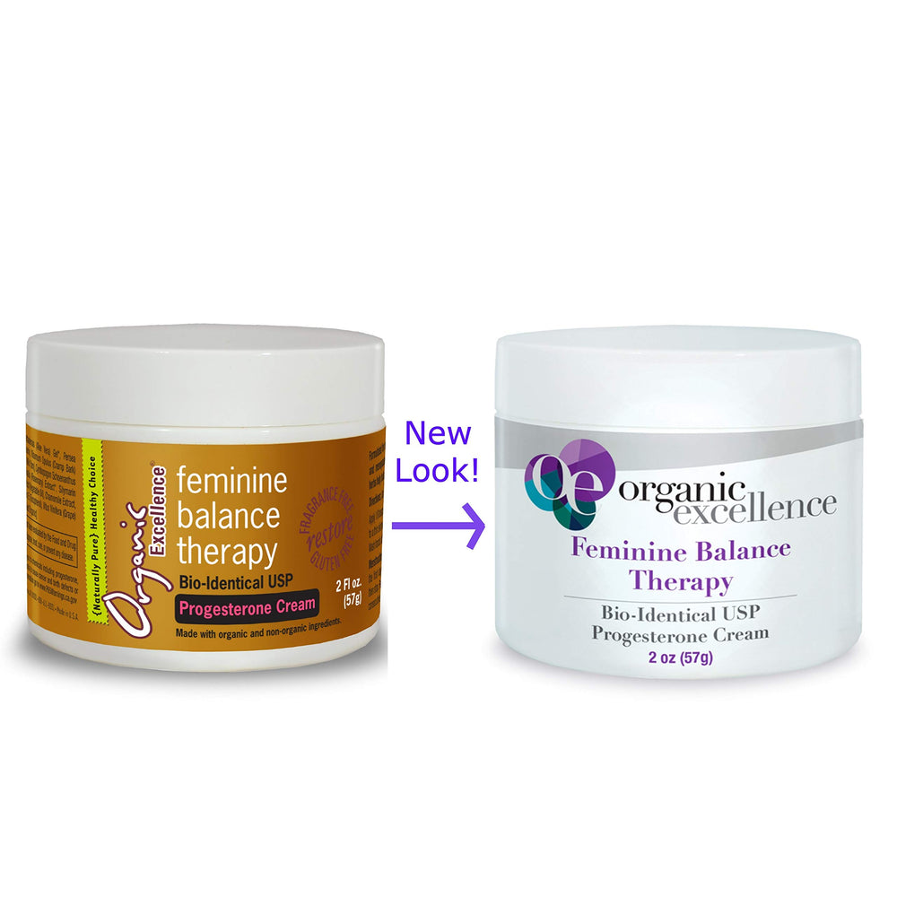 Organic Excellence fragrance-free cream pump dispense for gentle application.