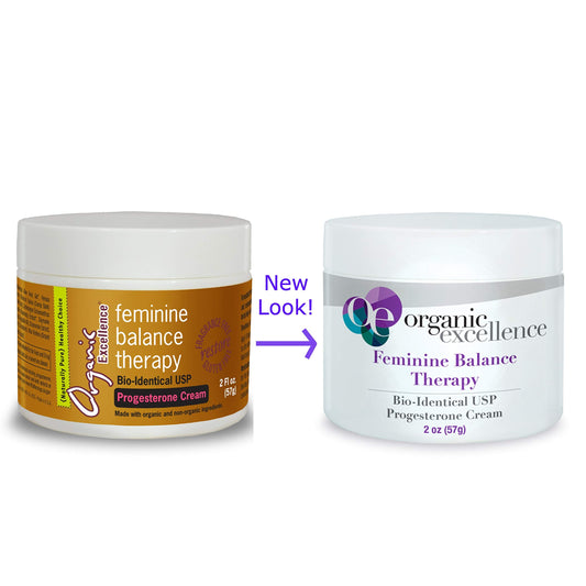 Organic Excellence fragrance-free cream pump dispense for gentle application.