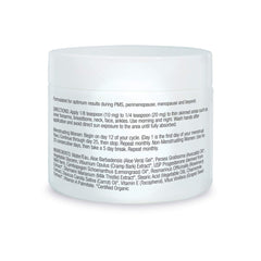 Organic Excellence progesterone cream application scene for daily self-care.