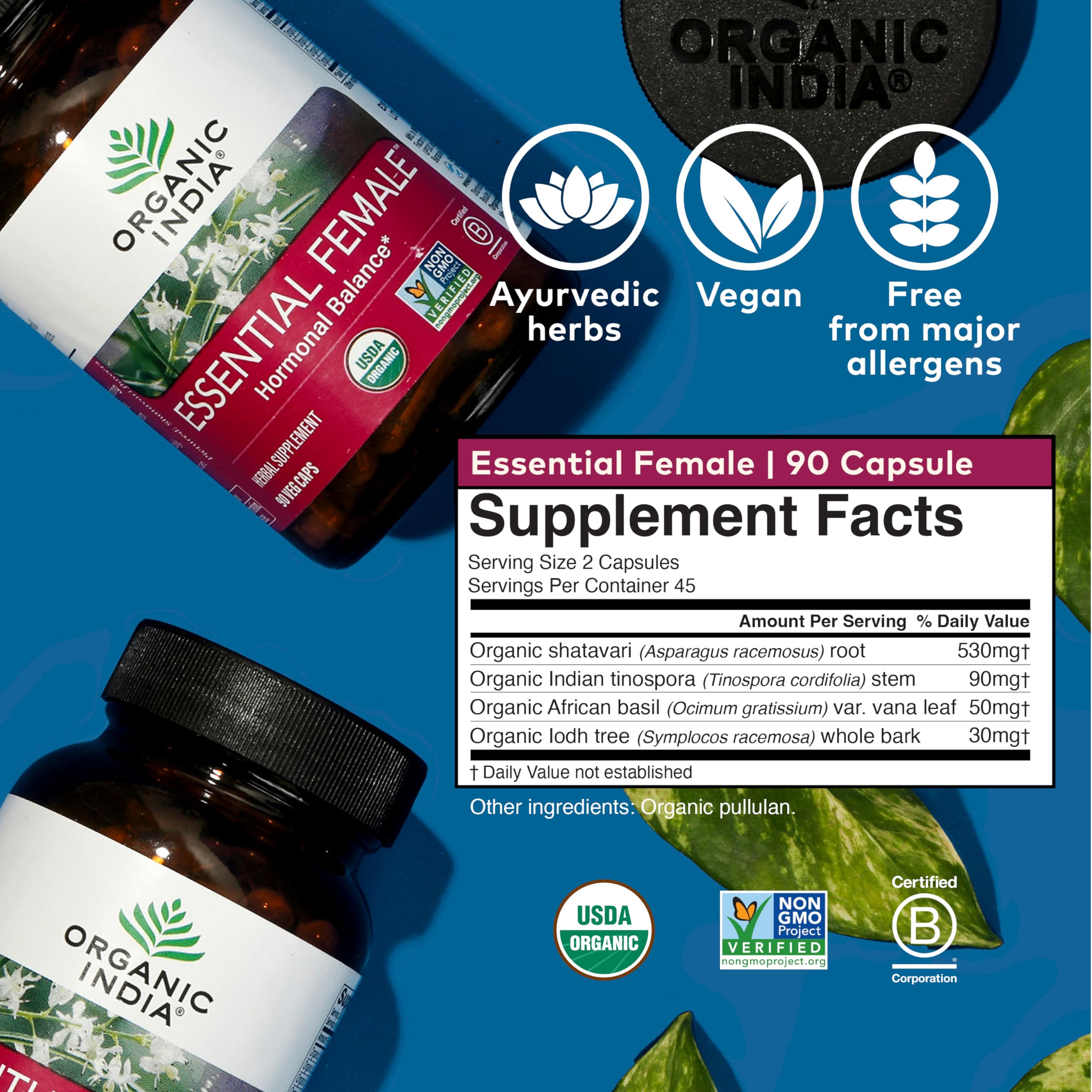 Organic India Essential Female lifestyle image suggesting a balanced routine