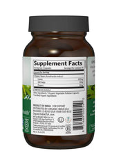 Closeup of Organic India Neem capsules highlighting detox potential.