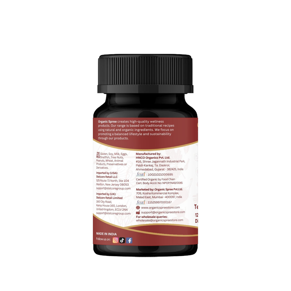 Organic Spree Arjuna packaging with third party testing badge