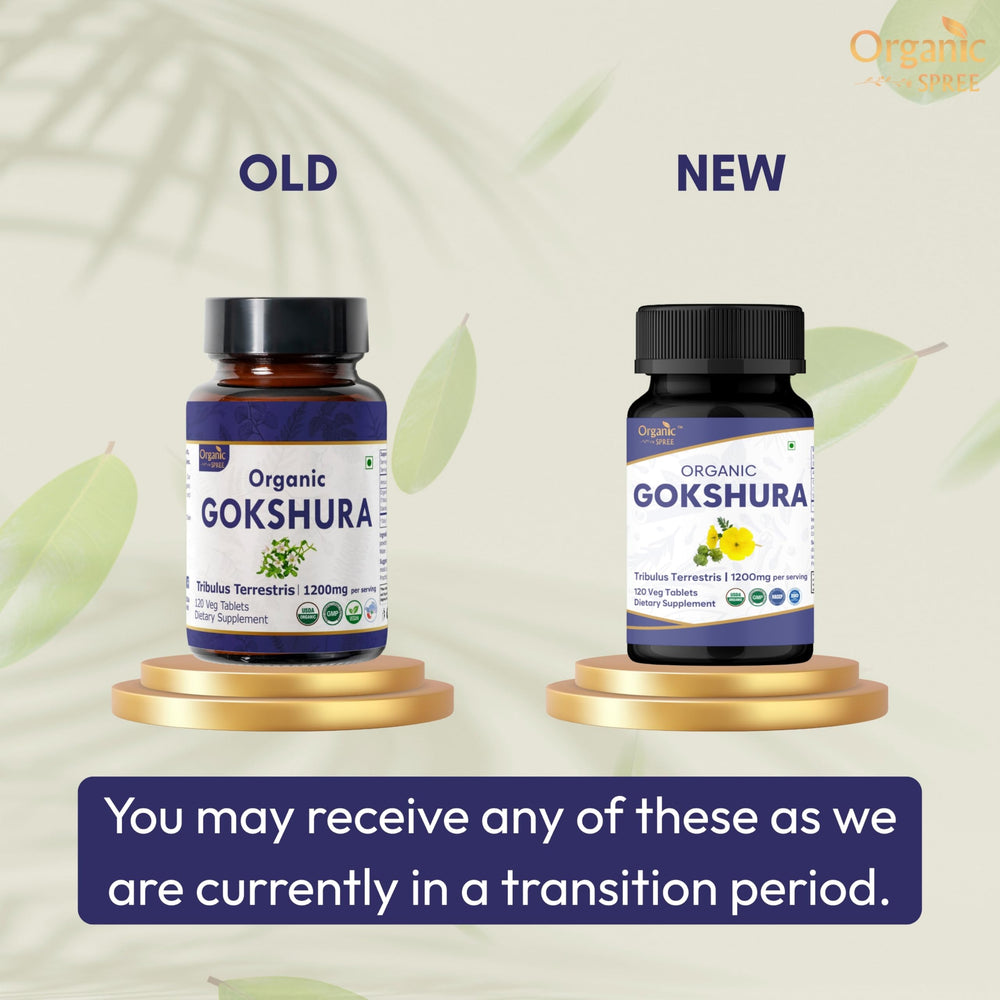 Organic Spree Gokshura bottle front view with clean packaging
