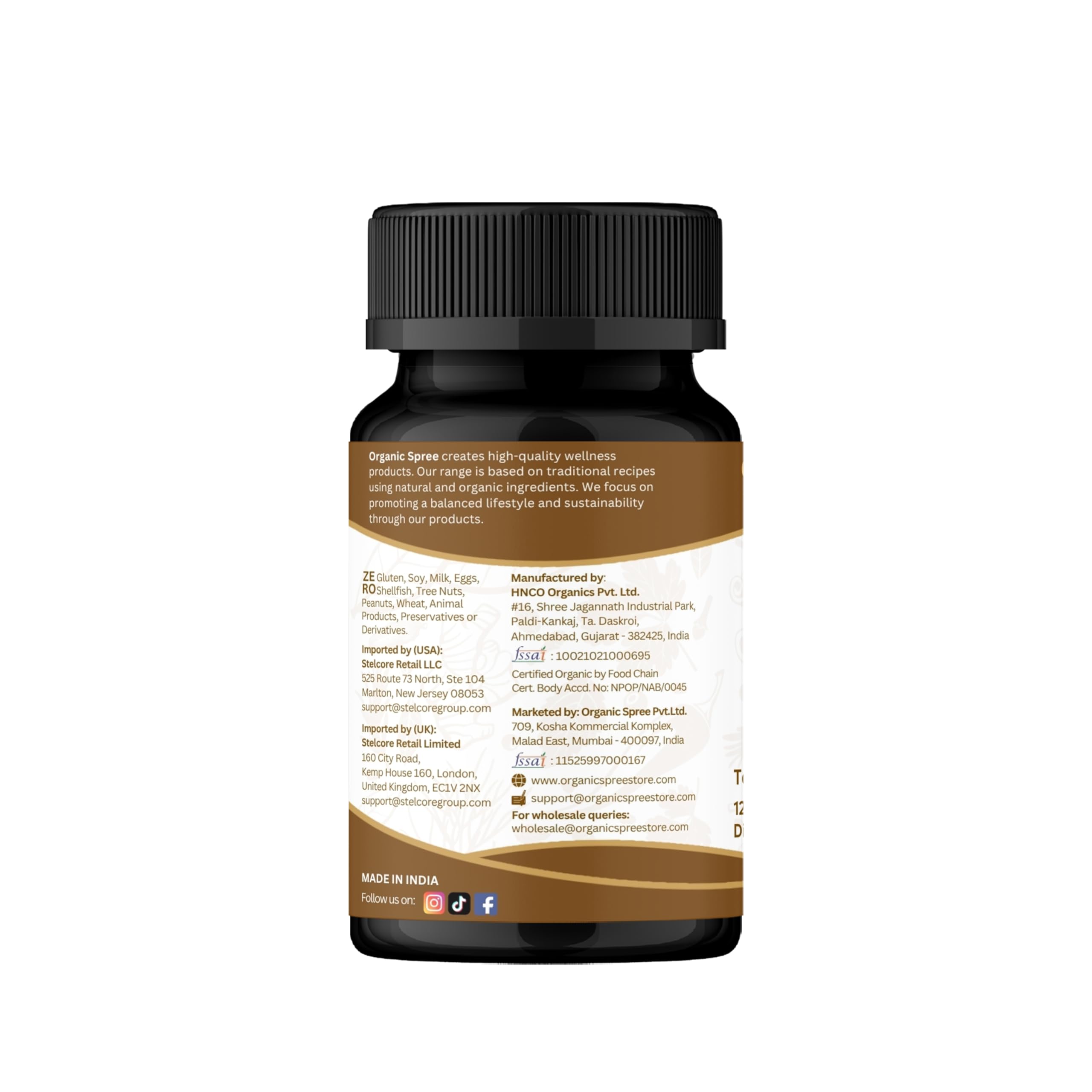 GMP-certified facility behind ORGANIC SPREE Haritaki tablets.