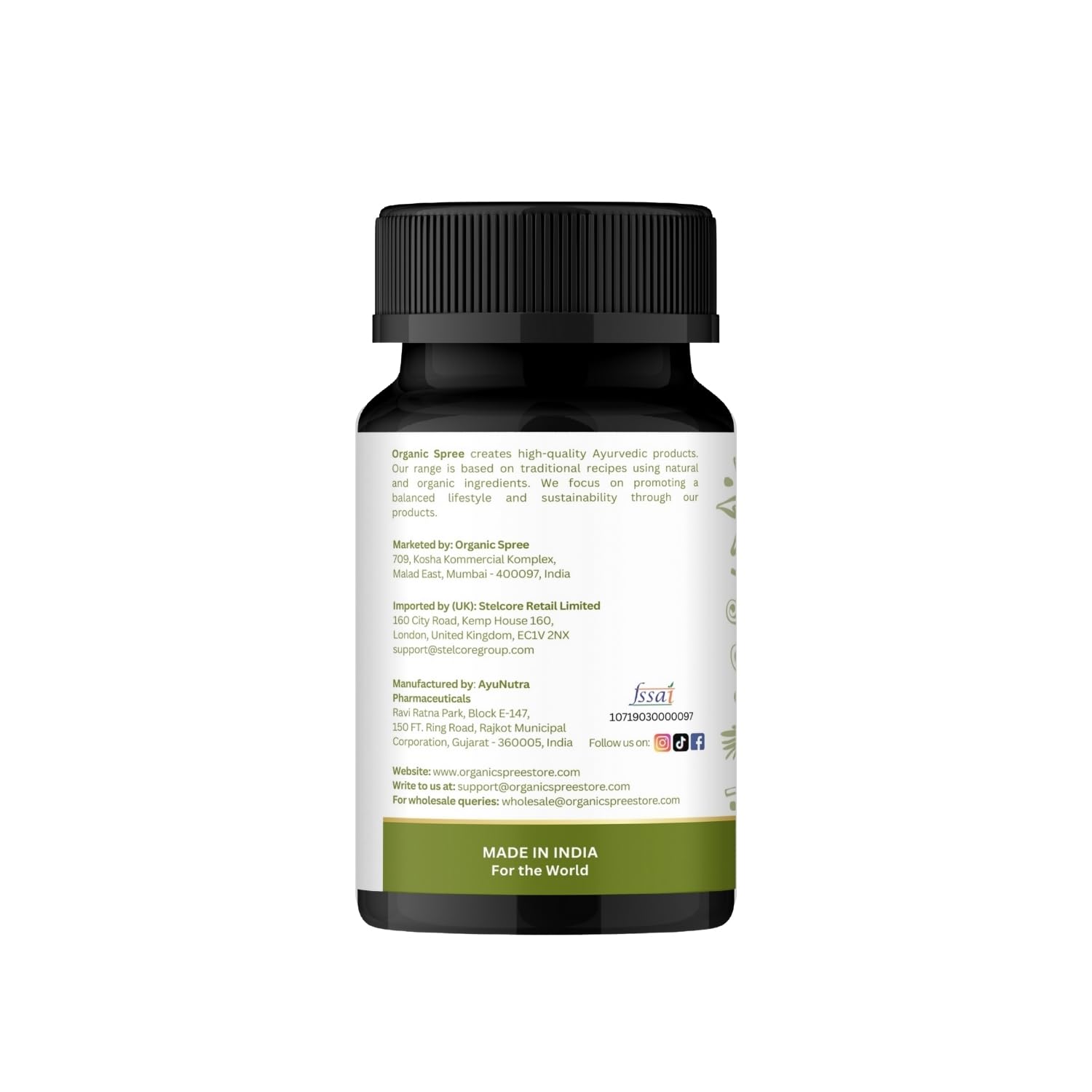 Shelf packaging of Organic Spree Kaishor Guggulu ready for everyday use