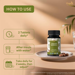 Organic Spree Kaishor Guggulu vegetarian icon indicates plant-based formula