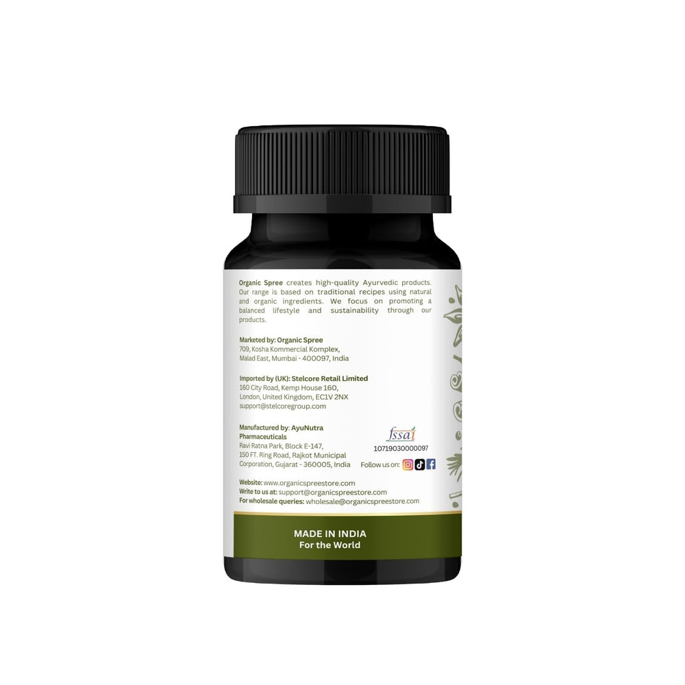 Organic Spree Kanchnar Guggulu tablets with foil seal ensuring freshness.