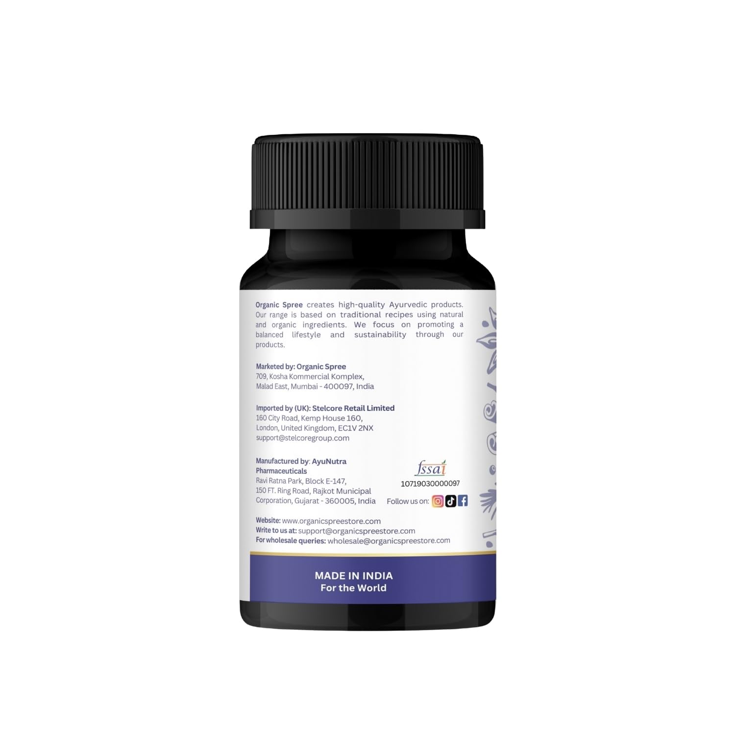 Daily-dose tablet arrangement for Organic Spree Gokshuradi Guggulu