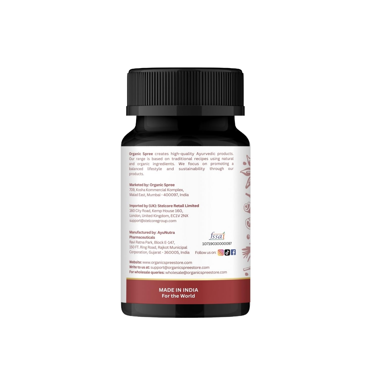 ORGANIC SPREE Triphala Guggulu cool dry storage keeps potency intact