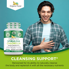 300-count bottle of Organic Veda capsules ready for daily use.