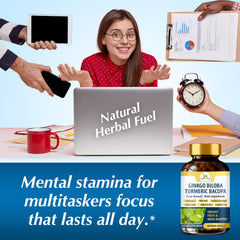 Organic Veda antioxidant ingredients photo suggesting brain protection support