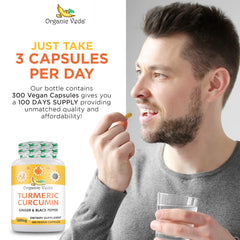 Organic Veda capsules close-up showing vegan veggie capsules