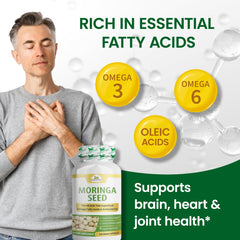 Organic Veda Moringa Seed Capsules nutrition label, helps informed supplement choices
