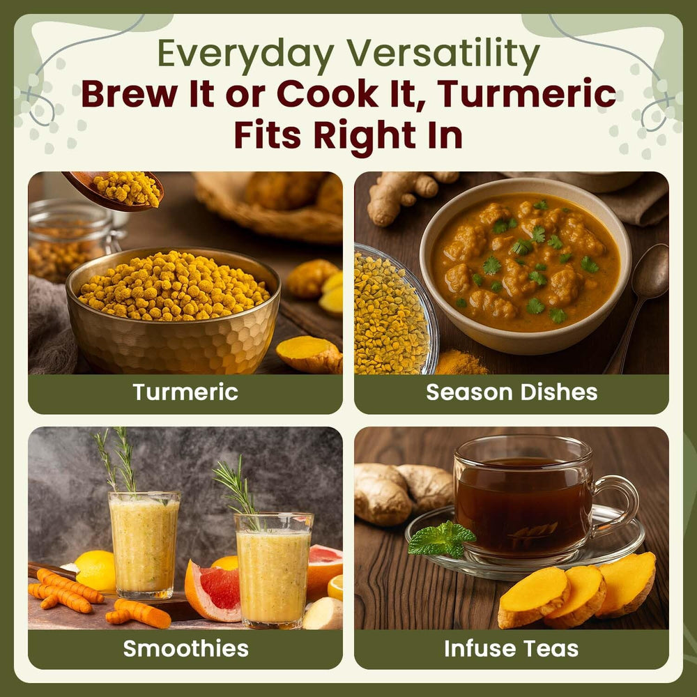 Organic Way raw turmeric pieces for everyday recipes