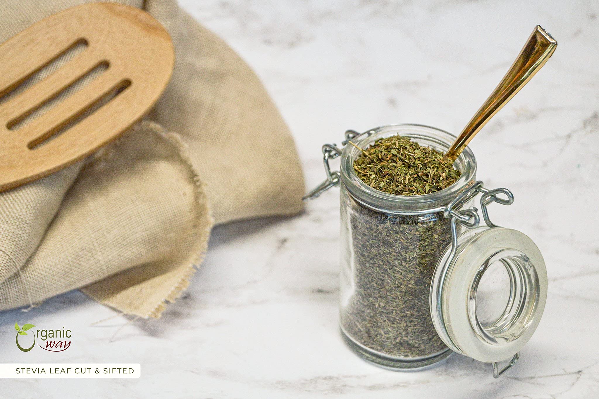 Organic Way Stevia Leaf Cut & Sifted 100% raw stevia leaf single ingredient